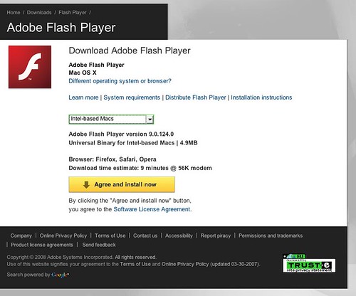 adobe flash player download free mac os x